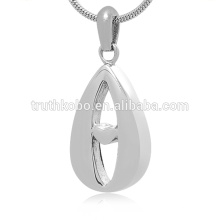 En gros Crémation Bijoux En Acier Inoxydable Pendentif Cendres Urne Bijoux Coeur Mémorial Collier